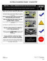 Preview for 9 page of Car Show Honda CS-CRV12 CRV Installation Manual