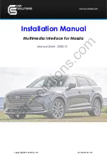 Preview for 1 page of Car Solutions 875016 Installation Manual