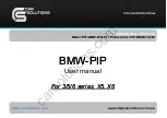 Car Solutions BMW-PIP User Manual preview