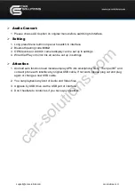 Preview for 5 page of Car Solutions CP-Toyota Installation Manual