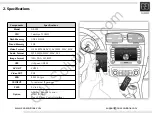 Preview for 3 page of Car Solutions GEMENI GE-100 Features And Specifications