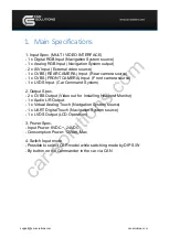 Preview for 3 page of Car Solutions ML2012-TDC User Manual