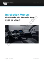 Preview for 1 page of Car Solutions NTG 5.5 Installation Manual