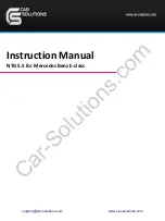 Preview for 1 page of Car Solutions NTG 5.5 Instruction Manual