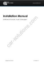 Preview for 1 page of Car Solutions PCM 5.0-TDC3 Installation Manual