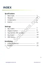 Preview for 2 page of Car Solutions Peueot2017 RCC TD Instruction Manual