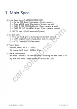 Preview for 3 page of Car Solutions PEUGEOT PAS TD 208 User Manual