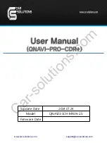 Preview for 1 page of Car Solutions QNAVI-1CH-MAIN-2.5 User Manual