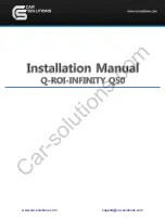 Preview for 1 page of Car Solutions QNAVI4-MAIN-V1.1 Installation Manual