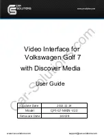 Car Solutions QPI-G7-MAIN-V2.0 User Manual preview