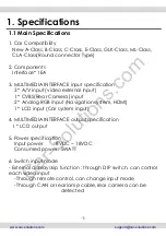 Preview for 4 page of Car Solutions QPI-W204-Main-V1.2 User Manual