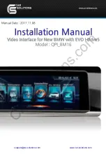 Car Solutions QPI_BM16 Installation Manual preview