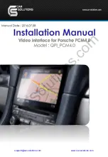 Preview for 1 page of Car Solutions QPI_PCM4.0 Installation Manual