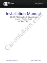 Car Solutions QROI2-RGB Installation Manual preview