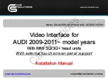 Car Solutions QVI-AUD09-V6 Installation Manual preview