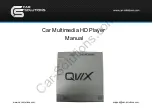 Preview for 1 page of Car Solutions Qvix Manual