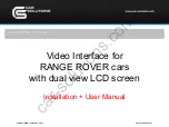 Preview for 1 page of Car Solutions QVL-RCD-D4-MAIN-V1 Installation And User Manual