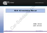 Preview for 1 page of Car Solutions Roik 4G Installation Manual