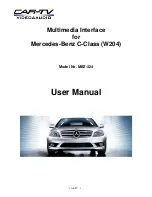 Preview for 1 page of Car-Tv MBZ-324 User Manual