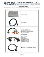 Preview for 2 page of Car-Tv MBZ-324 User Manual