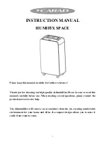 Preview for 1 page of Carad HUMIFIX SPACE OL12-009B Instruction Manual