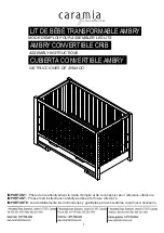 Предварительный просмотр 1 страницы caramia furniture AMBRY CONVERTIBLE CRIB Assembly Instructions Manual