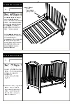 Предварительный просмотр 7 страницы caramia furniture Bella crib Assembly Instruction Manual