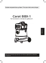 Предварительный просмотр 27 страницы Carat BBX-1 Operating Manual