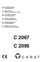 Carat C 2067 Operating Instructions Manual предпросмотр