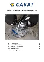 Carat Dustcatch 125 Grinding Instruction Manual preview