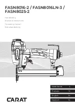 Предварительный просмотр 1 страницы Carat FASN8016-2 Operating Manual