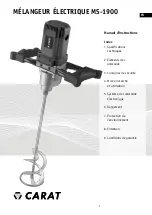 Предварительный просмотр 9 страницы Carat MS-1900 Operating Manual