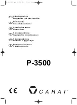 Preview for 1 page of Carat P-3500 Operating Instructions Manual