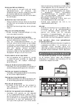 Preview for 9 page of Carat P-7010 Operating Instructions Manual