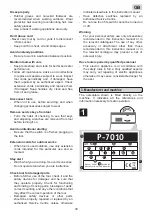 Preview for 39 page of Carat P-7010 Operating Instructions Manual