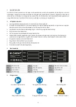 Preview for 4 page of Carat X-COUP Operating Instructions Manual