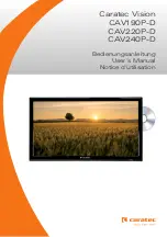 Предварительный просмотр 1 страницы Caratec Vision CAV190P-D User Manual