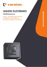 Caratec CEA100G Installation And User Manual preview