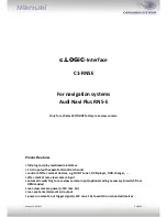 Preview for 1 page of Caraudio-Systems c.LOGiC C1-RNSE Manual