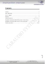 Preview for 2 page of Caraudio-Systems MD-VW03 Instruction Manual