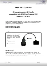 Caraudio-Systems OBD-CCC-CDC-01 Manual предпросмотр