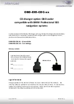 Caraudio-Systems OBD-E65-CDC Series Manual preview