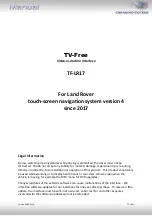 Preview for 1 page of Caraudio-Systems TF-LR17 Manual