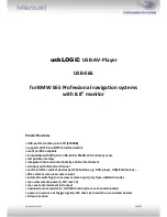 Preview for 1 page of Caraudio-Systems usbLOGiC Manual