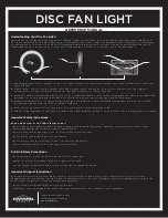 Предварительный просмотр 1 страницы Caravan Disc Fan Light Reference Manual