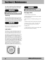 Preview for 23 page of Carba-Tec CTH-110L 1PH Owner'S Manual