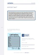 Preview for 4 page of Carbatec BS-245H Manual