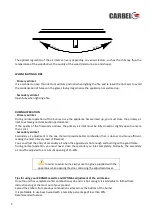 Preview for 8 page of CARBEL KRONOS 100 Instruction Manual For Use And Maintenance