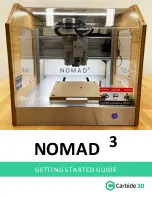 Предварительный просмотр 1 страницы Carbide 3D NOMAD 3 Getting Started Manual