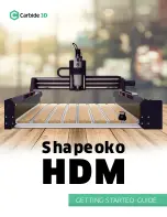 Carbide 3D Shapeoko HDM Getting Started Manual preview